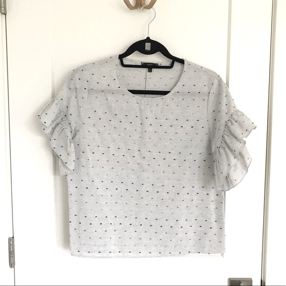Colorful Polka Dot Blouse